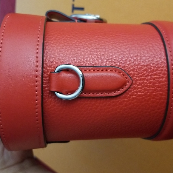 NWT Coach Georgie Train Tricket Box Case Cossbody Bag in Red - Picture 6 of 12